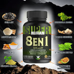 ShilaZen™ 8-en-1 | Shilajit, Ashwagandha, Rhodiola y Ginseng – Balance, Estrés y Rendimiento | 120 Cápsulas